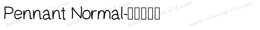 Pennant Normal字体转换